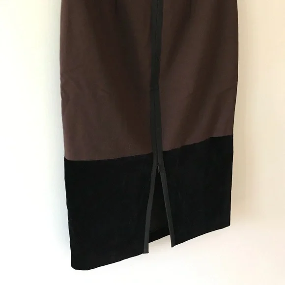 EUC La Perla Black Brown Skirt 42​​ - Picture 7 of 8